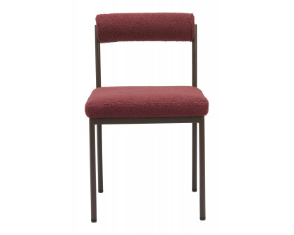 ZUO Livorno Dining Chair - Red/Bronze