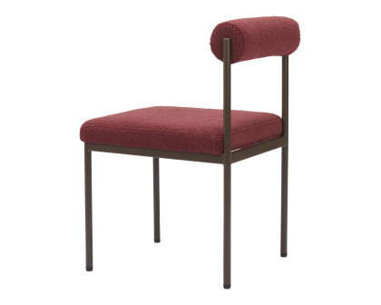 ZUO Livorno Dining Chair - Red/Bronze