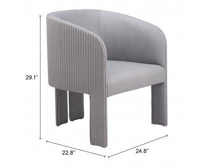 ZUO™ Hull Accent Chair - Slate Gray