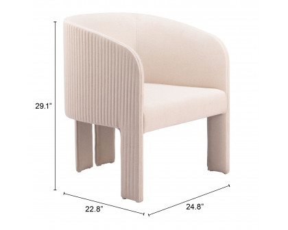 ZUO™ Hull Accent Chair - Beige