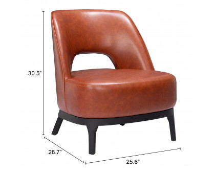 ZUO Mistley Accent Chair - Brown