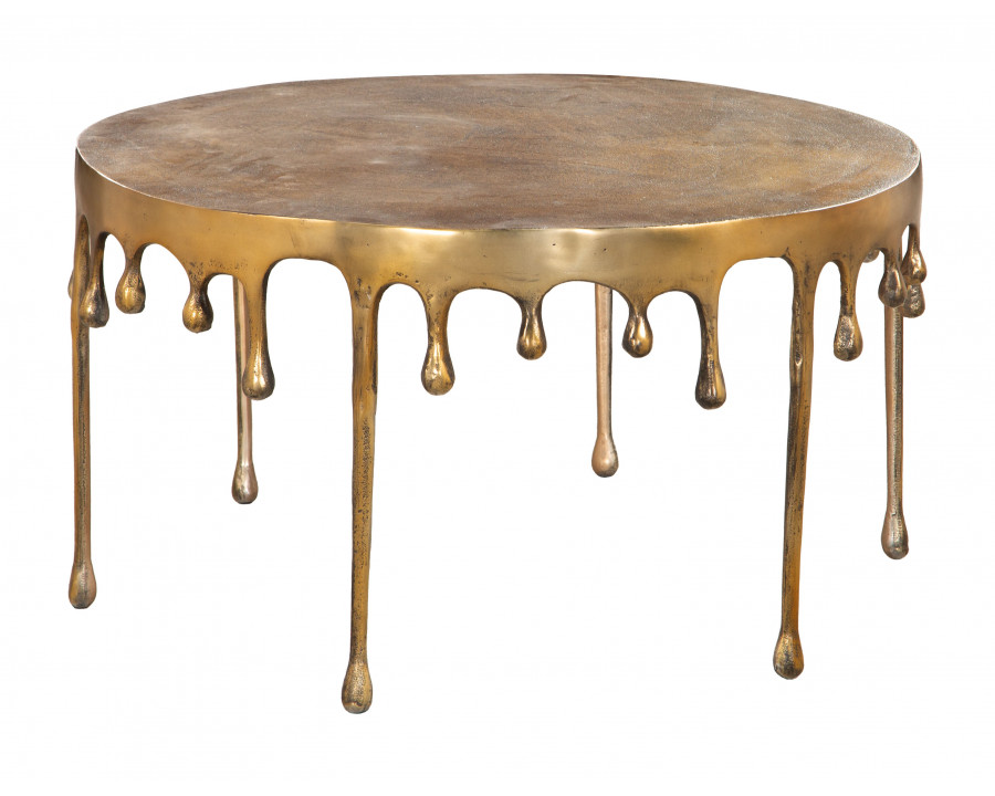 ZUO - Drip Coffee Table in Antique Brass