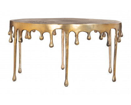 ZUO - Drip Coffee Table in Antique Brass