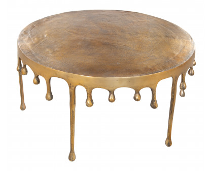 ZUO - Drip Coffee Table in Antique Brass