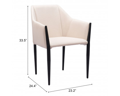 ZUO Andover Dining Chair (Set of 2) - Beige