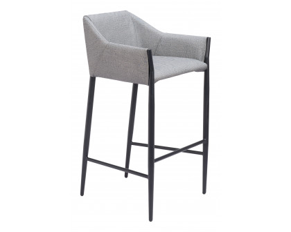 ZUO Andover Barstool - Slate Gray