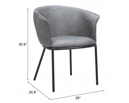 ZUO Garston Dining Chair - Gray