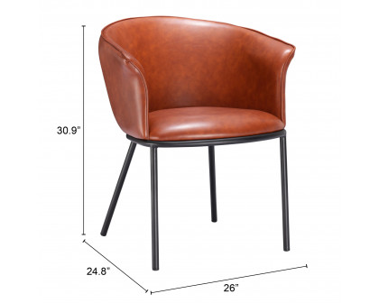 ZUO Garston Dining Chair - Brown