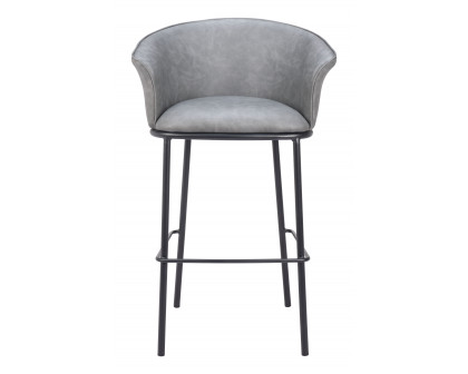 ZUO Garston Barstool - Gray