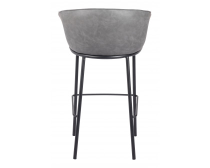 ZUO Garston Barstool - Gray