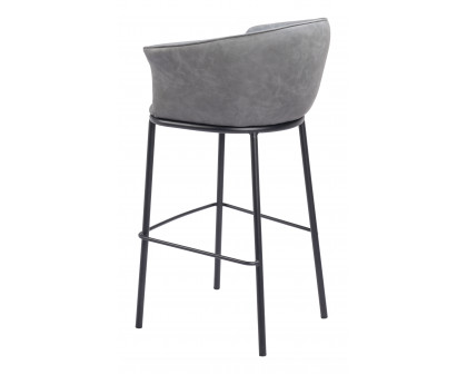 ZUO Garston Barstool - Gray