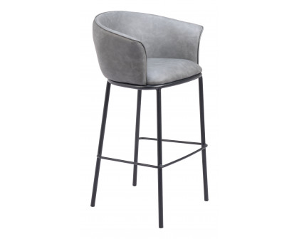 ZUO Garston Barstool - Gray