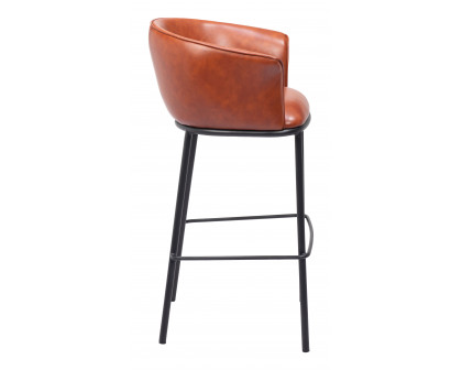 ZUO Garston Barstool - Brown