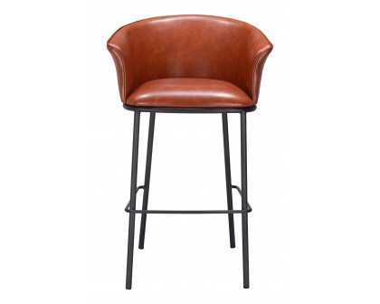 ZUO Garston Barstool - Brown