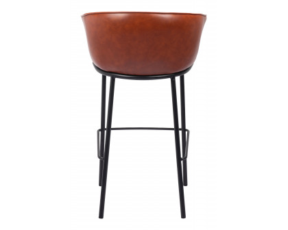 ZUO Garston Barstool - Brown