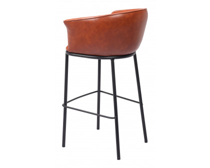 ZUO Garston Barstool - Brown