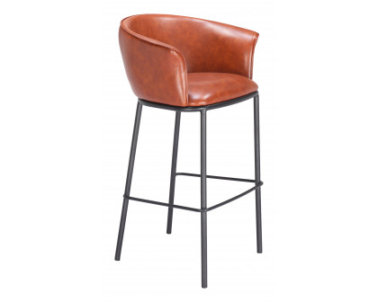 ZUO Garston Barstool - Brown