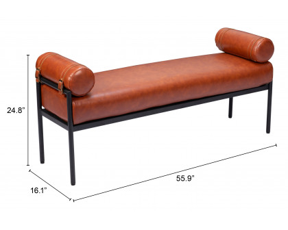 ZUO - Barrow Bench in Brown