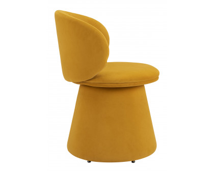 ZUO - Oblic Swivel Dining Chair in Orange