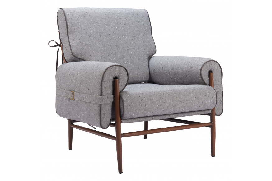 ZUO™ Klem Accent Chair - Gray