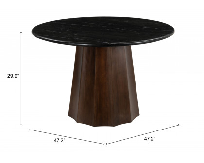 ZUO - Aipe Dining Table in Black/Brown