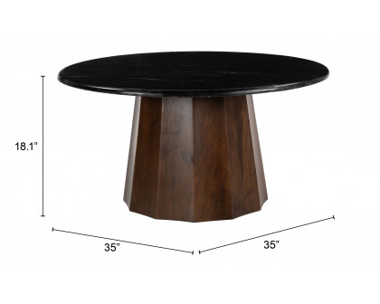 ZUO™ Aipe Coffee Table - Black/Brown