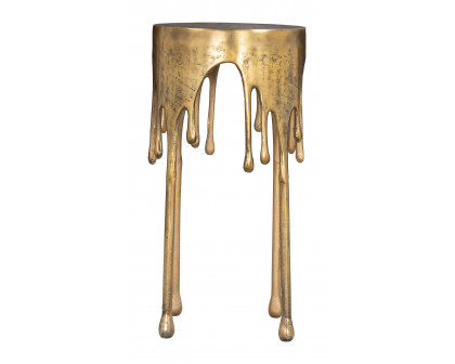 ZUO - Drip Accent Table in Antique Brass