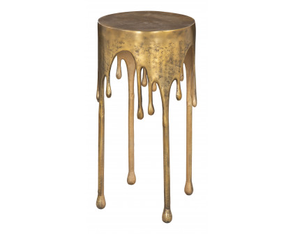 ZUO - Drip Accent Table in Antique Brass