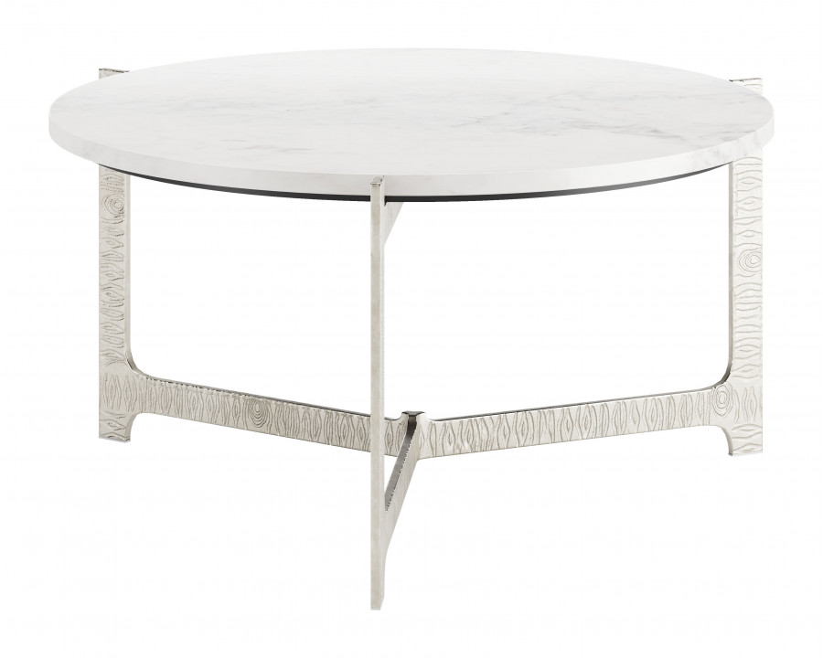 ZUO - Barmas Coffee Table in White/Silver