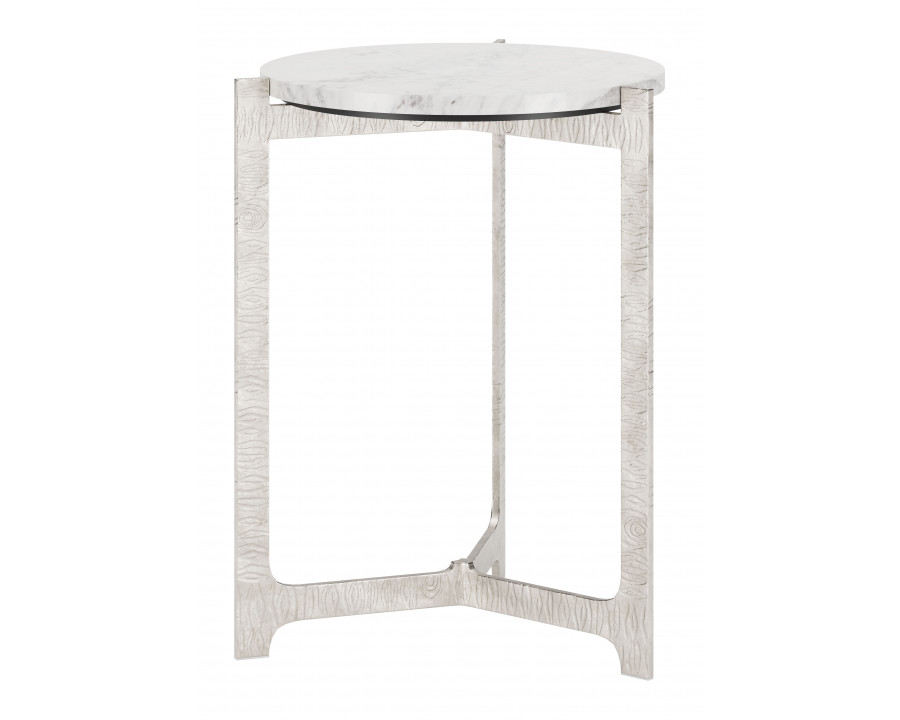 ZUO - Barmas Side Table in White/Silver