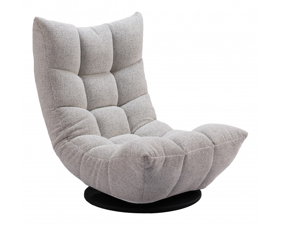 ZUO - Down Go Swivel Chair in Ash Gray