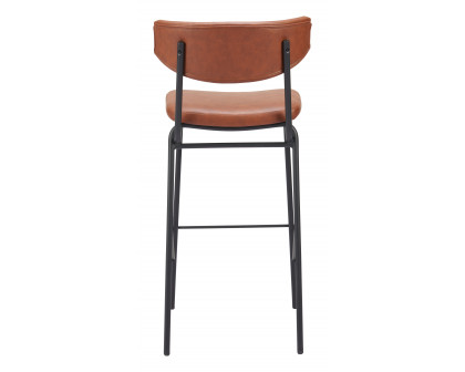 ZUO Charon Barstool (Set of 2) - Vintage Brown