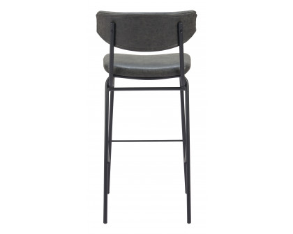 ZUO Charon Barstool (Set of 2) - Vintage Black