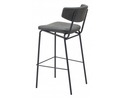 ZUO Charon Barstool (Set of 2) - Vintage Black