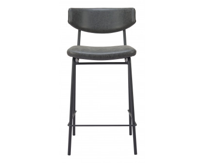 ZUO Charon Counter Stool (Set of 2) - Vintage Black