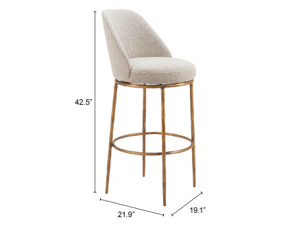 ZUO - Nordhavn Swivel Barstool