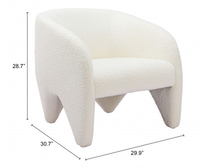 ZUO™ Lopta Accent Chair - White