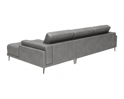 ZUO Bliss Right Facing Chaise Sectional - Gray