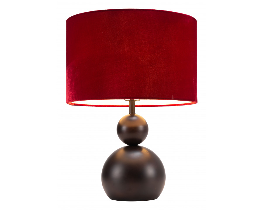 ZUO - Shobu Table Lamp in Red