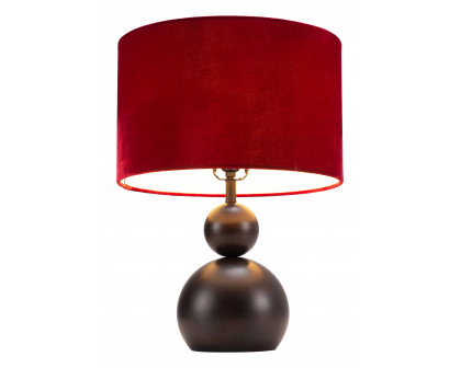 ZUO - Shobu Table Lamp in Red