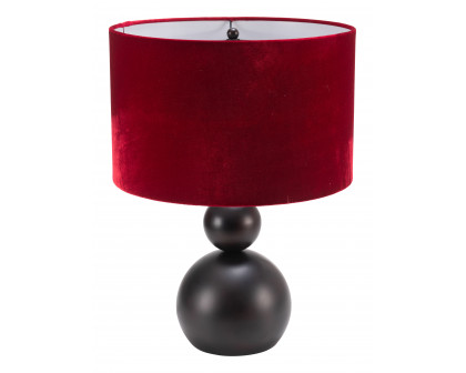 ZUO - Shobu Table Lamp in Red