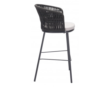 ZUO Freycinet Barstool - Black