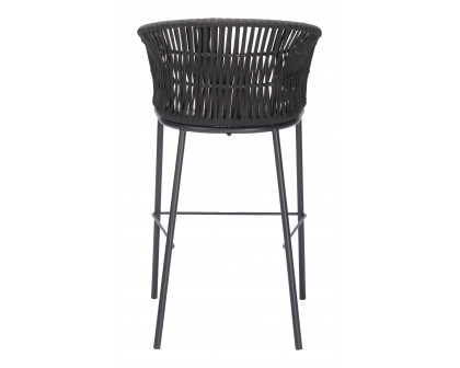 ZUO Freycinet Barstool - Black