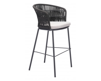 ZUO Freycinet Barstool - Black