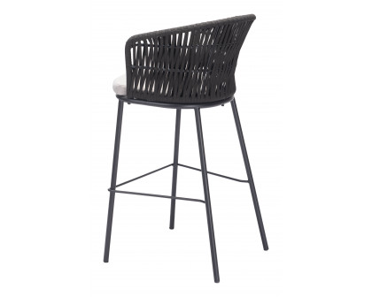 ZUO Freycinet Barstool - Black