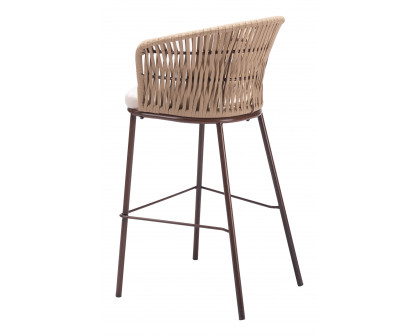 ZUO Freycinet Barstool - Natural