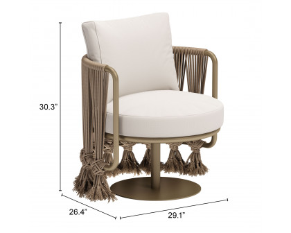 ZUO™ Uzel Accent Chair - White