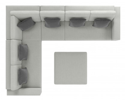 ZUO Corona del Mar Modular Sectional Set - Gray