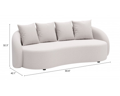 ZUO - Sunny Isles Sofa in Beige