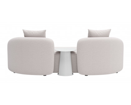 ZUO Sunny Isles Loveseat - Beige